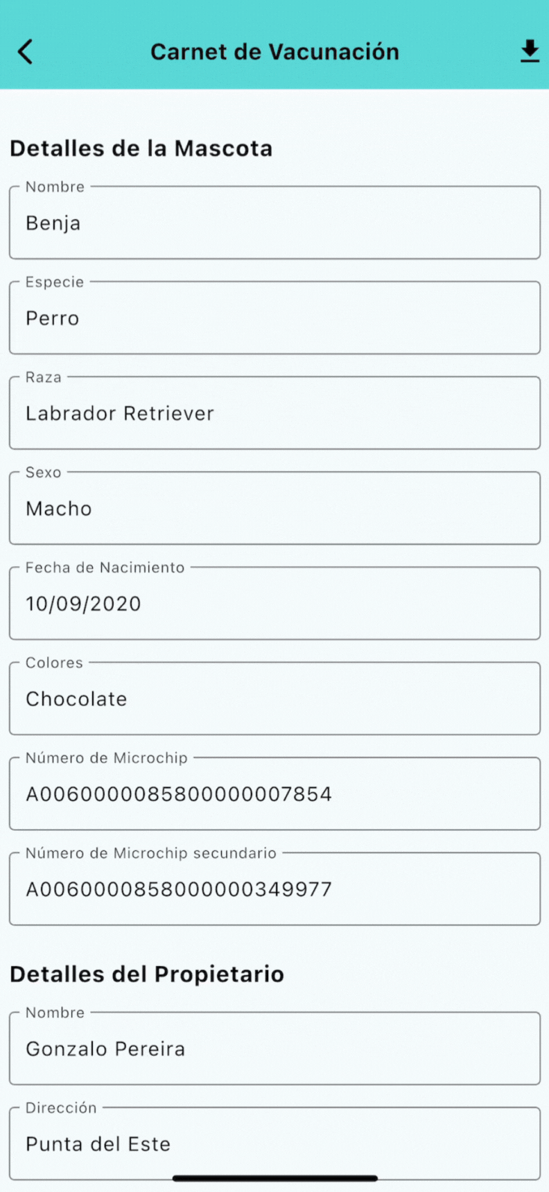 Ruffo carnet de salud en PDF