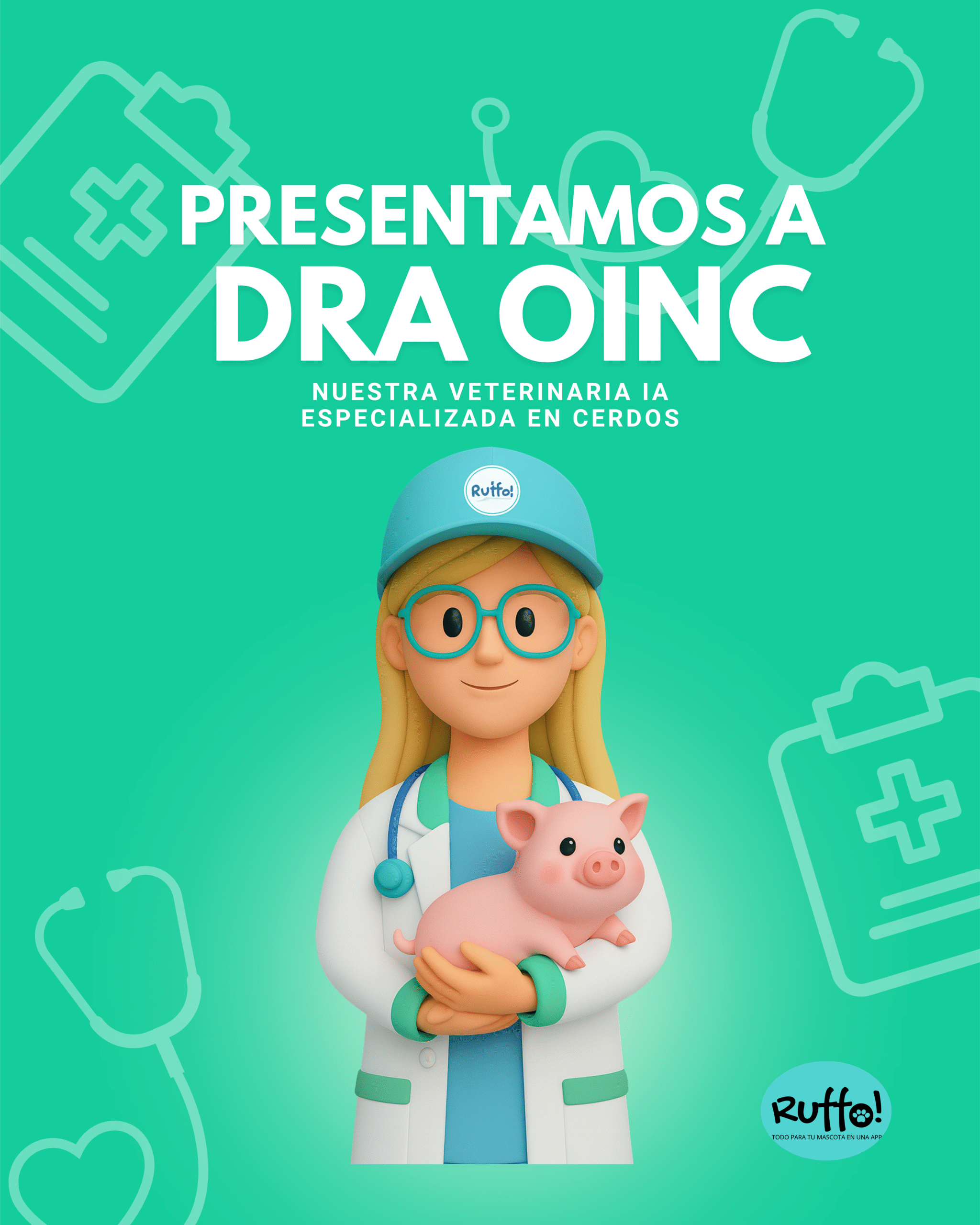 Ruffo lanza veterinarios ia para cerfos y mini pigs