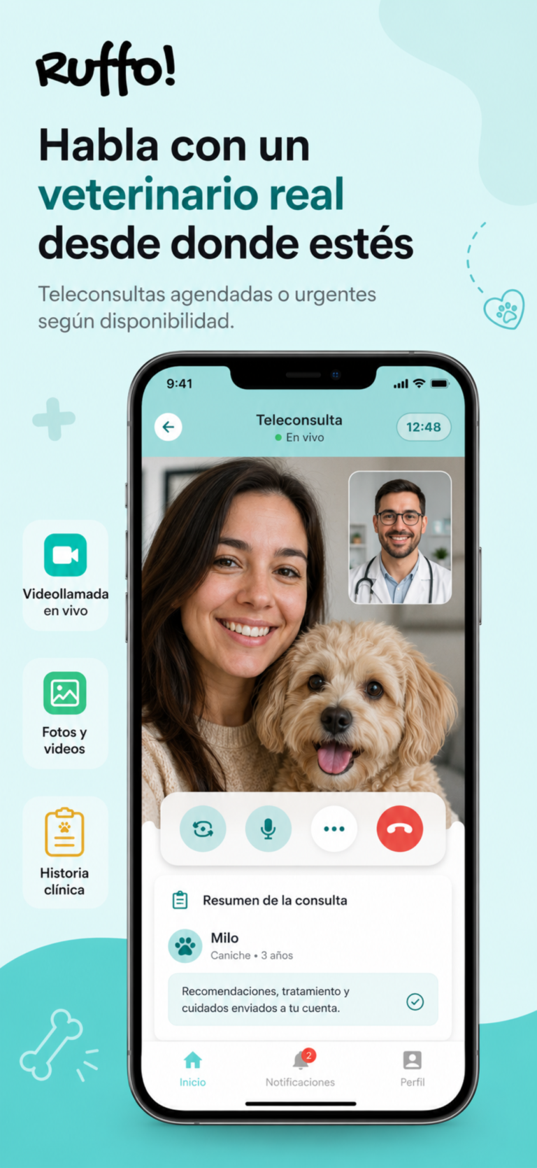 Habla con un veterinario real donde estés